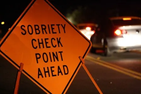 Sobriety checkpoint sign